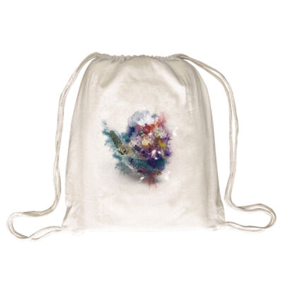 Green Sea Turtle Drawstring Bag Thumbnail
