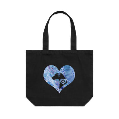 Doberheart Blue Shoulder Tote Thumbnail