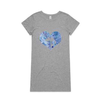 Doberpaw Blue Mika Organic Short Sleeved Dress Thumbnail