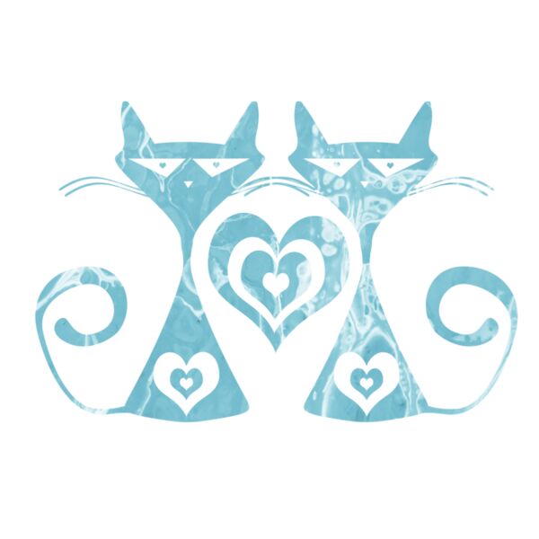 Double Trouble Heart Teal Thumbnail